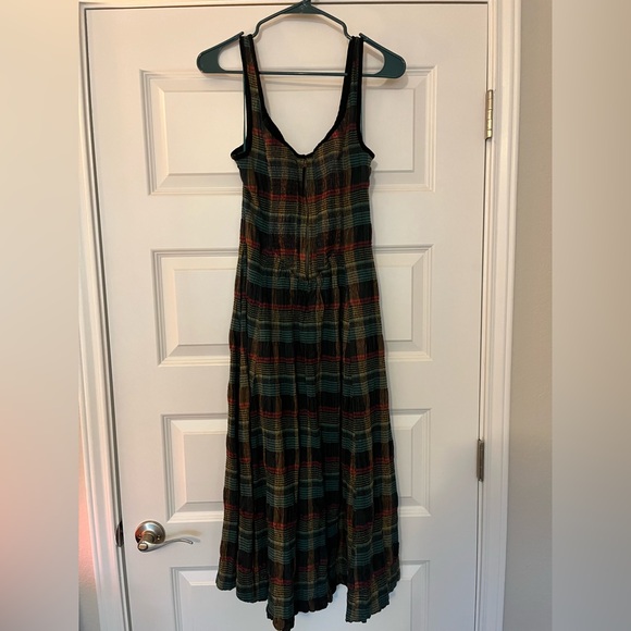 Free People Freya Plaid Midi Dress - Picture 7 of 7